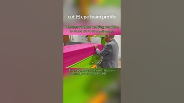 Manual Vertical Foam Cutting Machine | Cut Foam Frame Sheet Roll | PE EPE XPE PU EVA Cardboard