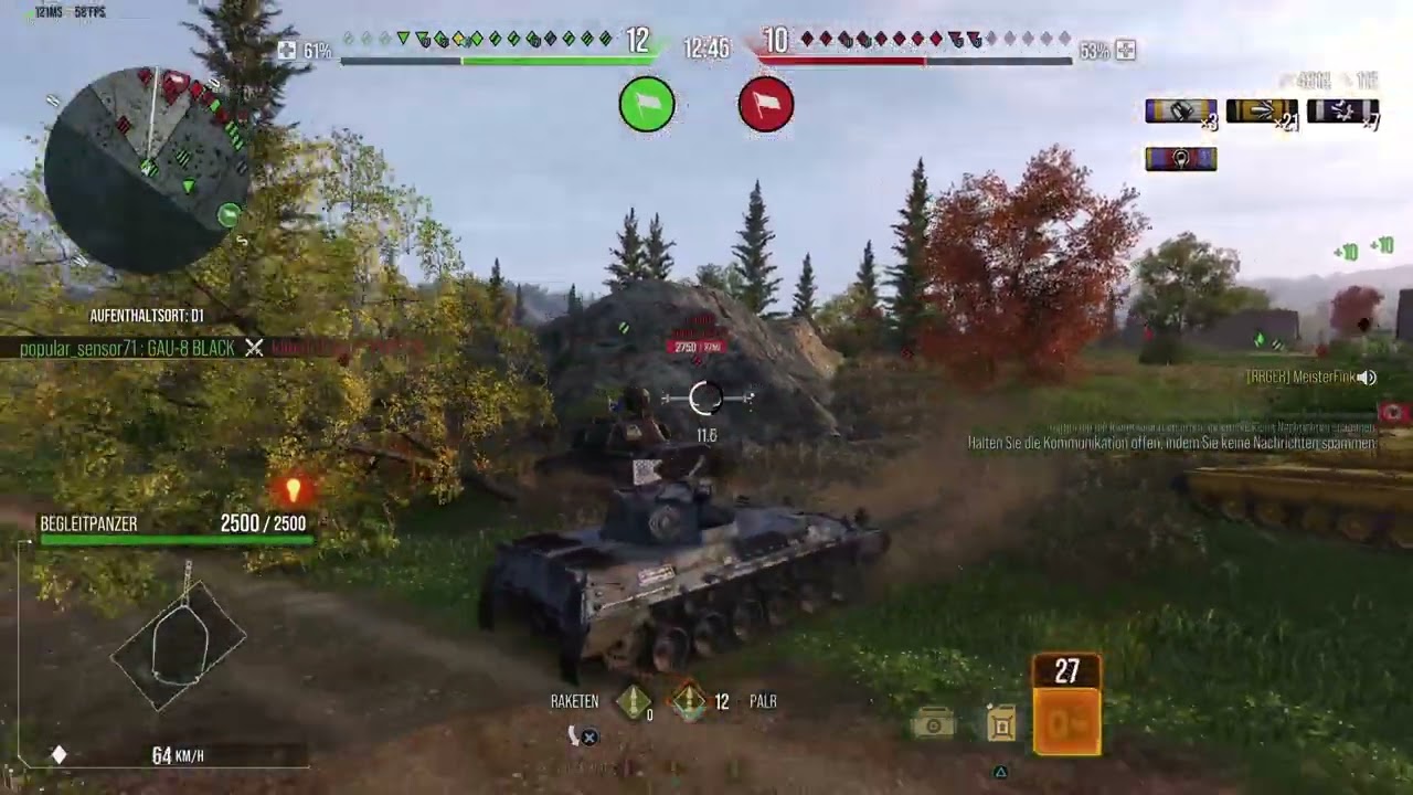 Oder Begleitpanzer 57 🇩🇪 ü10000 Schaden😱 Standard Runde😉Wo sind die hin❔🤔