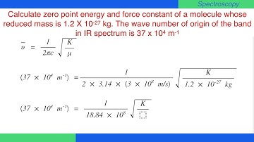 Vibrational spectra of simple diatomic molecules vibrating Harmonically #Spectroscopy #Physical