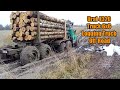 Ural 4320 truck 6x6 logging truck muddy roads  old trucks offroad