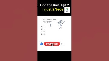 Find the unit digit - 2 #maths #mathstricks #polymathfootprintsacademy