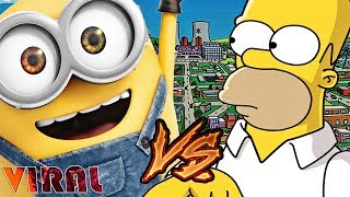 HOMERO SIMPSON vs MINION | BATALLAS VIRALES DE TRAP - Romano (Video Oficial)