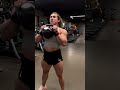 Insane Female Bodybuilder Bicep Flex & Kettlebell Workout!