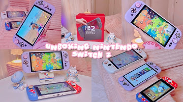 Unboxing Nintendo Switch 2 Bundle + Accessories 💅🏻💕 + Gameplay ⋆. 𐙚 ˚