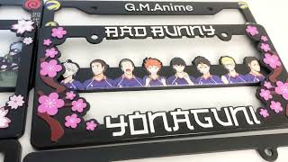 [License Plate Frame] Anime design custom license plate frame