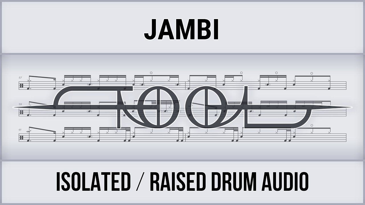 Tool Jambi (Isolated Audio) [Light Theme] Drum Sheet Music YouTube