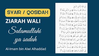 Syair Ziarah Wali  Salamullahi Ya Sadah