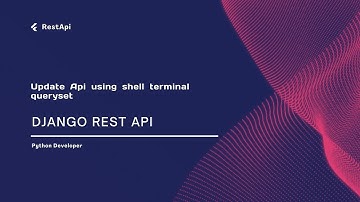Rest Api | update api from shell terminal | django queryset