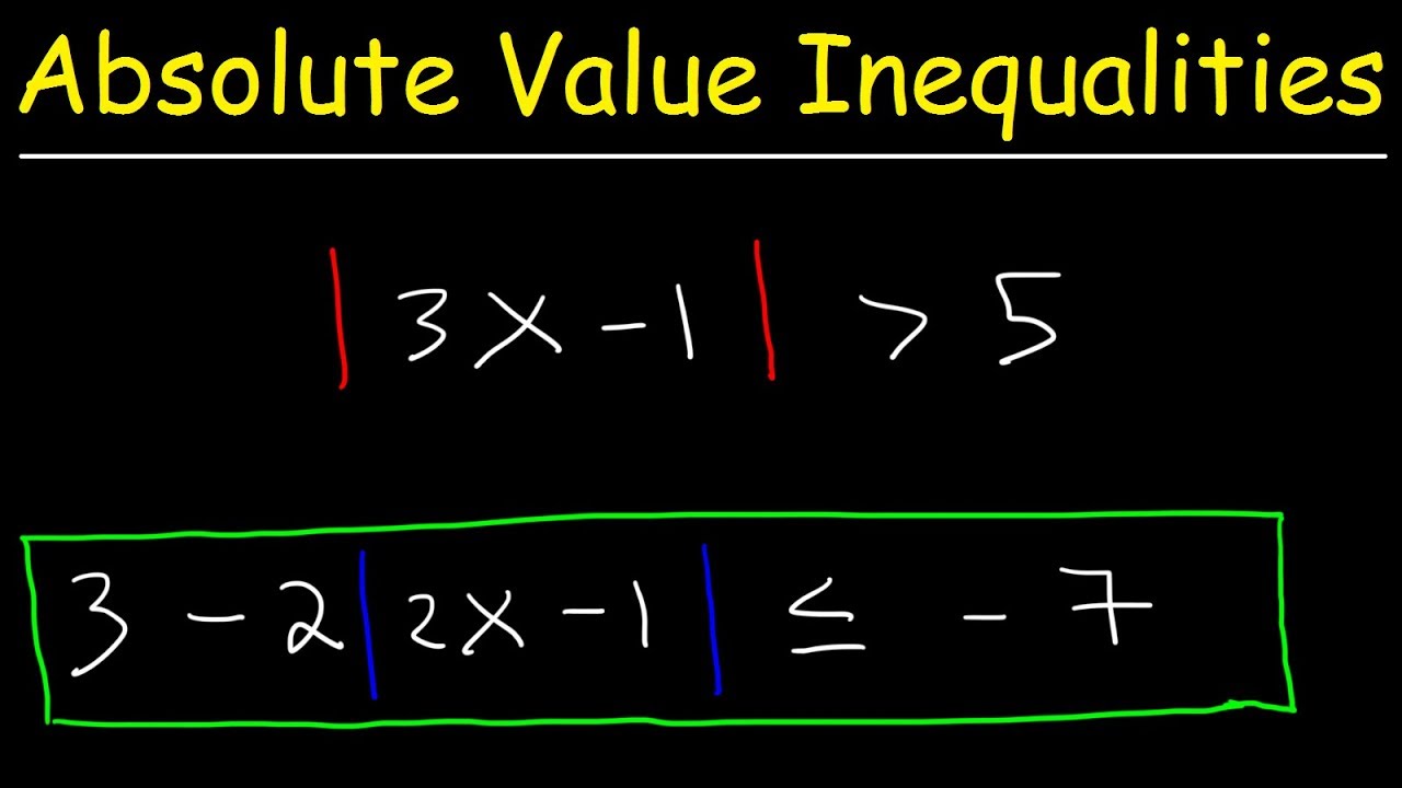 how to solve absolute value inequality equations