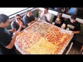 Competitive Eaters Versus Wreckless Eaters in Big Mama's & Papa's Pizzeria's 54" Pizza Challenge!