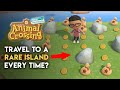 Always Travel To A RARE ISLAND With One Trick? Does It Work? - Animal Crossing: New Horizons