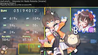 [osu!] mafumafu - Umareta Imi Nado Nakatta. [Insane]  HD,NC 85.98% PASS