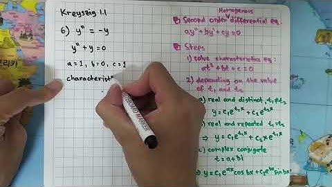 Kreyszig - Advanced Engineering Mathematics 10th Ed - Problem 1.1 Question 6