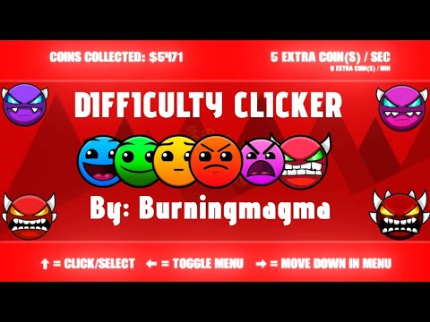 Difficulty Clicker 100% (Easy Demon Platform) By burningmagma | Geometry Dash 2.2