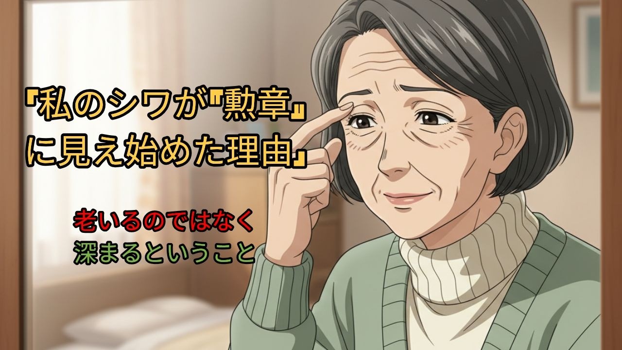 「私のシワが『勲章』に見え始めた理由」