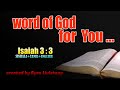 The Bible Words Isaiah 3 : 3  - Sinhala+Tamil+English - Word of God - TH...