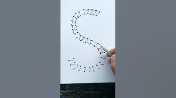 Creative Snake 🐍🫣😱 With S  #shorts #DIY #ytshorts #drawing #3d