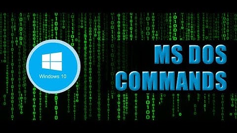 Complete Tutorial of MSDOS in Hindi/Urdu...