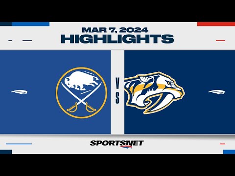 NHL Highlights | Sabres vs. Predators - March 7, 2024