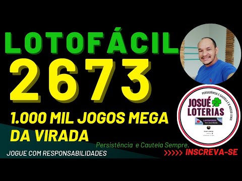 LOTOFACIL 2673. ANALISE PALPITES DE FALHAS, FIXAS 18 E 21 PARA FECHAMENTO EJOGOS PRONTOS.