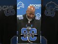 Brad Holmes on the Draft Room repping the 89 Dan Campbell jerseys | Detroit Lions #shorts