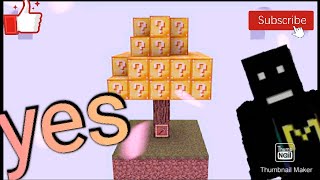 reached to the main point of lucky tree skyblock #MINECRAFT# # 19 EPISODE