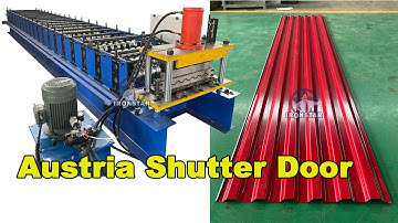 Austria shutter door roll forming machine | austria shutter door seaming machine
