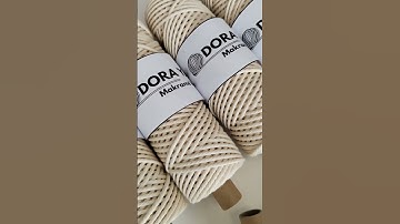 ÚJ! Makramé fésülhető 3 mm-es fonalak / new macrame cord makramefonalak.hu #macrametutorial