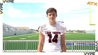 Nathaniel Yarnell from Lake Travis   ATX Football 2020 Interview Backwards!