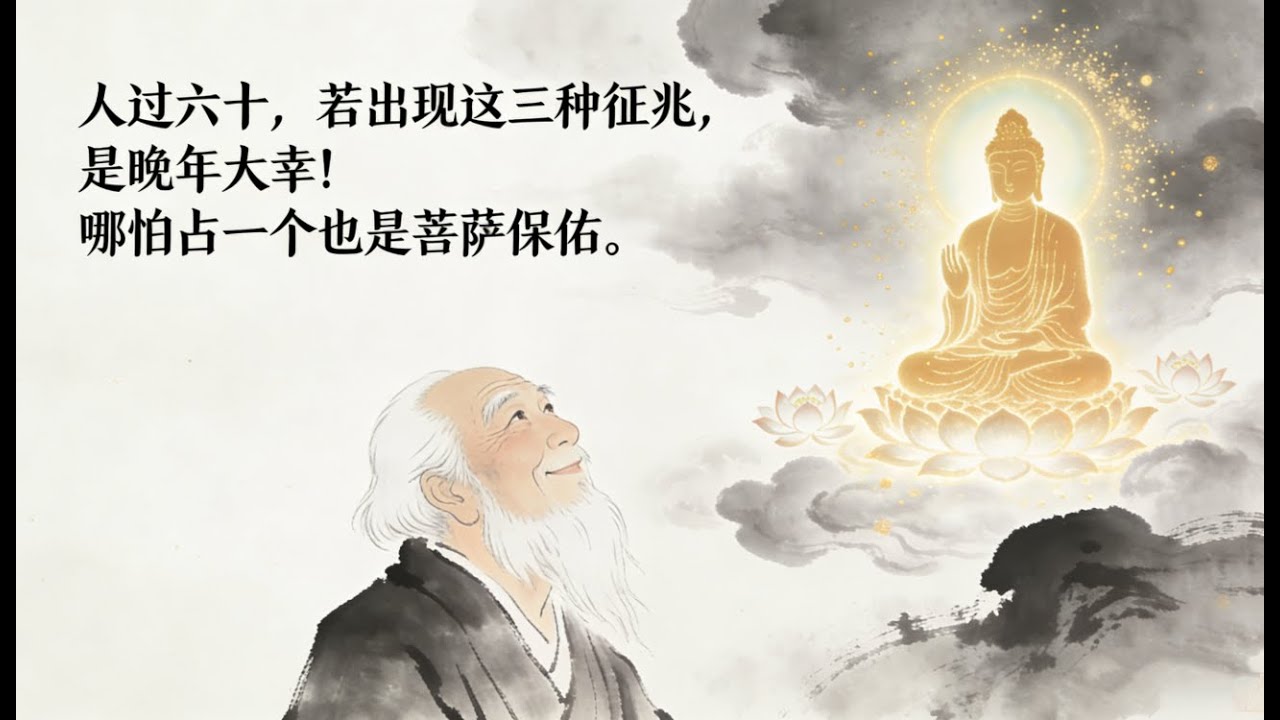 人過六十，若出現這三種徵兆，是晚年大幸！就算佔一個也是菩薩保佑。