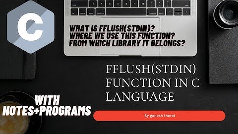 ▶️fflush(stdin) function in C language.  || amazing function || by ganesh thorat