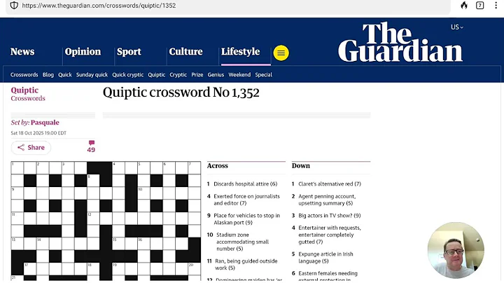 Guardian Quiptic Crossword (No. 1,352)