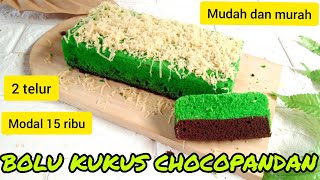 Brownies Kukus Choco Pandan | Bolu Kukus Coklat Pandan