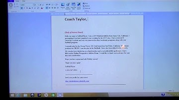 Softball Recruiting Tutorial - Video 1: Emails to College Coaches PART 1