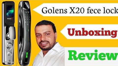 Golens digital lock review in hindi || Golens X20  fece smart lock unboxing and review || #golens