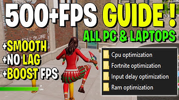 How to Fix FPS Drops & BOOST FPS in Fortnite - Chapter 3 Season 1!