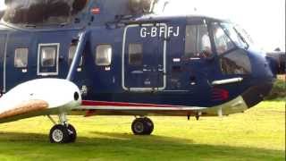 British Int'l Helicopters S61N  Flight from Penzance Land's End (PZE) to Tresco (TSO) Scilly Isles
