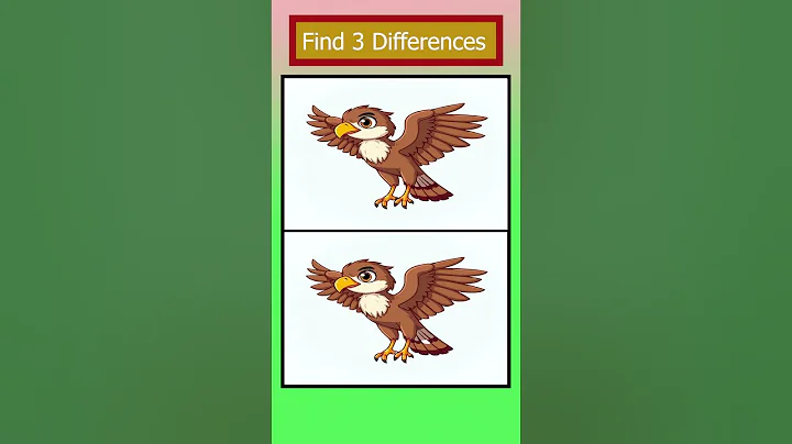 Find 3 Differences | Cartoon Hawk Challenge | Spot the Difference  #findthedifferences #puzzle