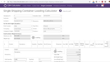 CBM Calculator - Unit Freight Calculator