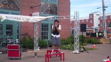 Eating Three Apples While Juggling in 26 seconds