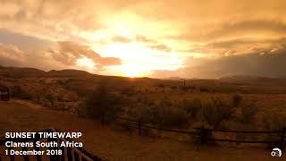 Sunset Mountain Timelapse in 4k