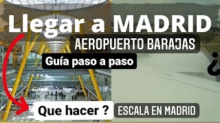 Que hacer después de aterrizar en el AEROPUERTO MADRID BARAJAS ? Guía paso a paso/ESCALA EN MADRID✈️