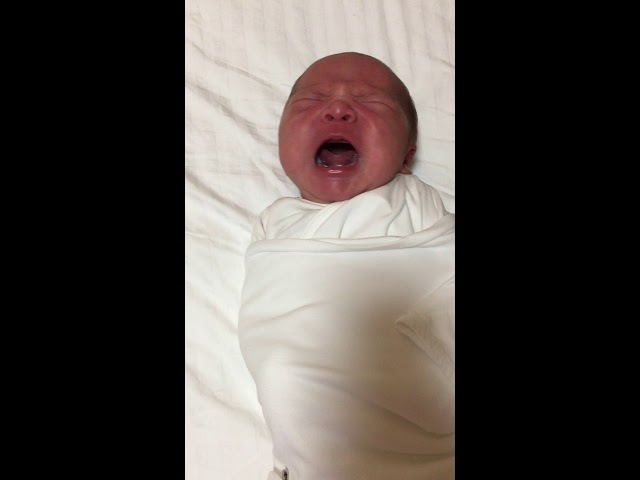 Newborn baby crying class=