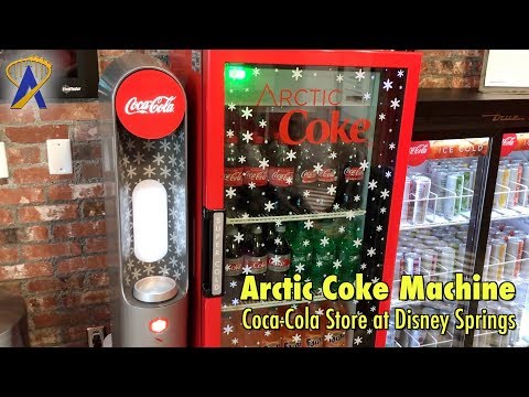 Arctic Coke Machine inside Coca-Cola Store at Disney Springs