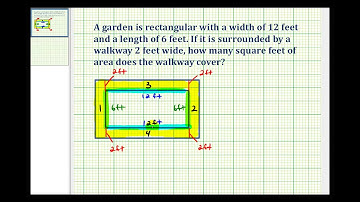 Ex Determine the Area of a Walkway Around a Rectangle
