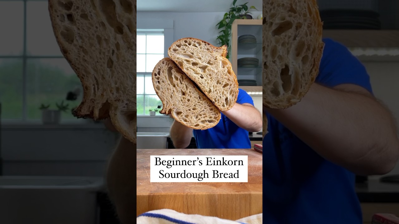 New Recipe: Beginner’s Einkorn Sourdough Bread 🍞