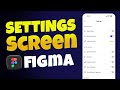Designing the Settings Screen in Figma — Toggles, Styles &amp; Components (UI/UX Masterclass 2025)