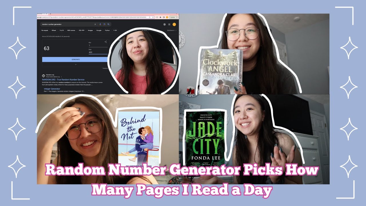 Random Pages To Read ๐ชฉ๐ชป๐Letting a Random Number Generator Pick How Many Pages I Read a Day ๐ ...