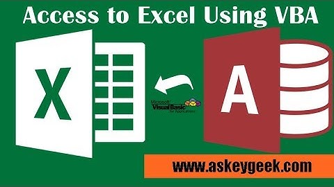 Export Access Database to Excel using VBA (3 Steps)