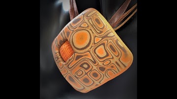 Veneer Style Mokume Gane Pendant